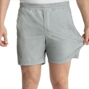 Birddogs Men’s XL Long Heather Gray Lined Athletic Shorts Gym Training Running